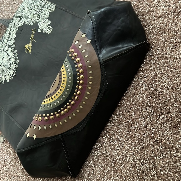 Desigual Black and Gold Tote Bag - Picture 14 of 14